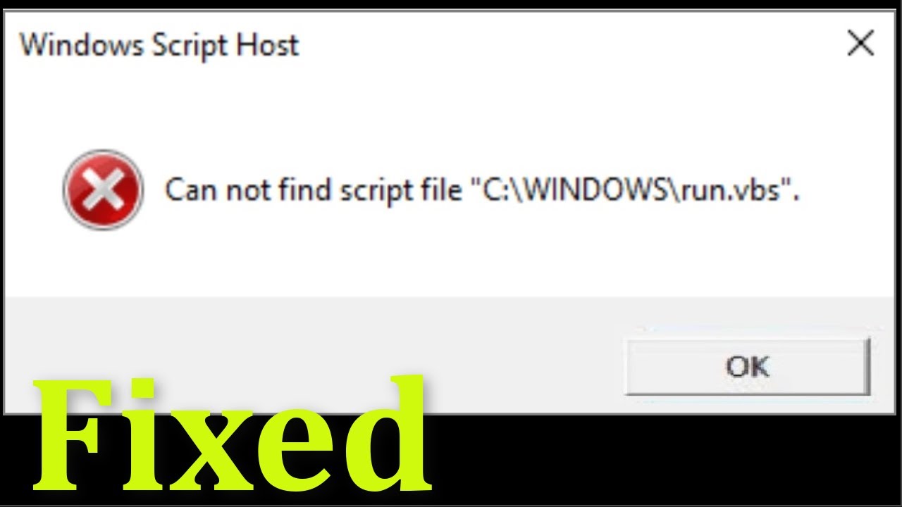 Ошибка windows script host task vbs. Windows script host. Windows based script host. Error VBS. Can not find script file "c:\Wnindows\system32\c".