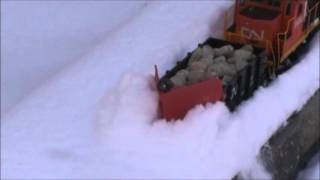 Aikenknees Railway #4 - Plow Train 2014/01/29