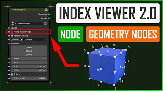 Index Viewer 2.0 (updated!) group node in Geometry nodes - Blender tutorial ENG
