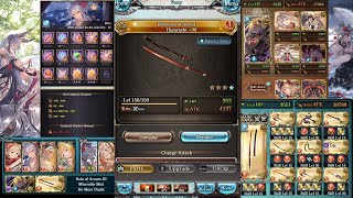 [GBF] Agni Kengo with Higurashi + 2x Crimson Scale vs Ra / 【グラブル】アグニス剣豪　晩蝉とクリムゾンスケイル