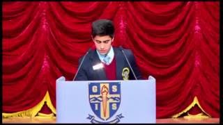 GSMUN SecGen Speech - Dhruv Kapoor