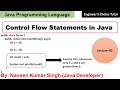Introduction to Control Statements in Java | Java Programming Language | Java