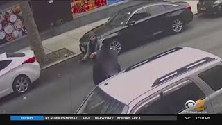 Search for suspect in Harlem brick attack