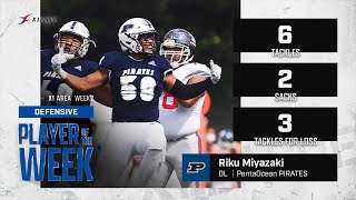 【X1 AREA week2 MVP】DEFENSE OF THE WEEK 宮崎陸（PentaOceanパイレーツ/DL58）