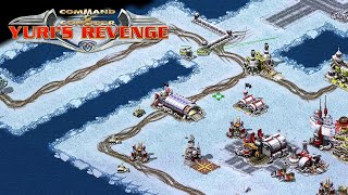 Red Alert 2 | 2v2v2v2 | Rhombic Oil in center sea war | gameplay