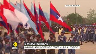 Myanmar citizens stage silent protests | Yangon | US | UK | Latest English News |WION |Myanmar Junta