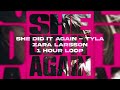 she did it again - tyla, zara larsson | 1 hour loop