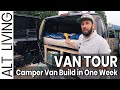 Van build in ONE week? French brothers living in a van | Van Tour | Van Life  | Off Grid Living