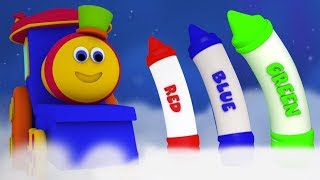 Bob el tren | lápices colores canción | aprender colores | educativa canción | Crayons Colors Song