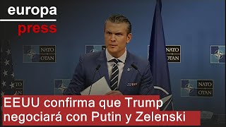 EEUU confirma que Trump negociará con Putin y Zelenski