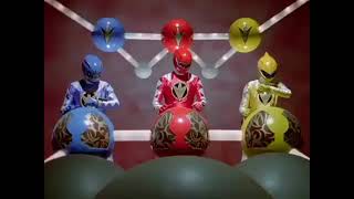 bakuryuu sentai abaranger and 3 mecha abaranoh vs dezumovoorla