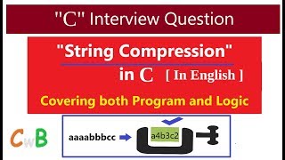 How to compress a String in C | C Programming in English