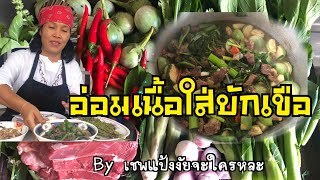 แกงอ่อมเนื้อวัวใส่บักเขือ 21 /สูตรแซ่บนัว อิสานบ้านเฮา|มาลีจันทร์ พาแซ่บ