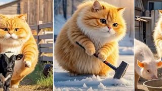 Orange Cat and Chef’s #cat #viralvideo #catlover