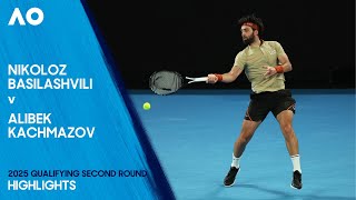 Nikoloz Basilashvili v Alibek Kachmazov Highlights | Australian Open 2025 Qualifying Second Round