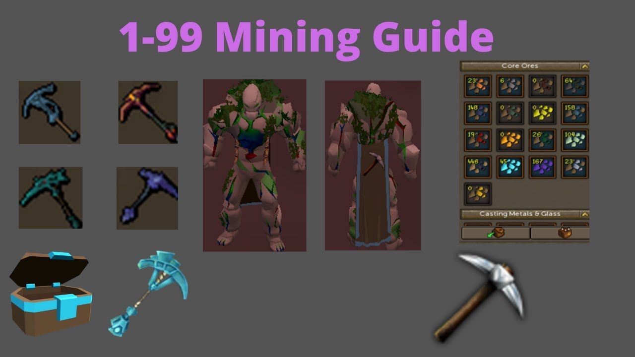 Runescape 3 1-99 Mining Guide 2020 - YouTube