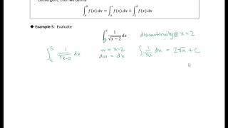 7.6 Improper Integrals: Example 5