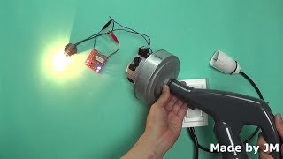 Vacuum Cleaner Motor Generator Experiment