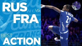Flying Kanor touches the sky before scoring against Russia | Women's EHF EURO 2018