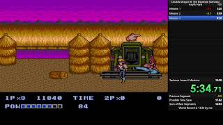 Double Dragon II: The Revenge Genesis Hard Speedrun in 12:28 On Emulator