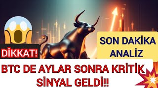 DİKKAT BTC DEN AYLAR SONRA KRITIK SİNYAL GELDI SON DAKIKA ANALIZ #trumpcoin #melaniatrump #forex