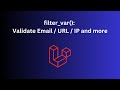 PHP filter_var(): 6 Laravel Examples