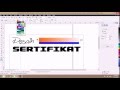 How to create a certificate in coreldraw