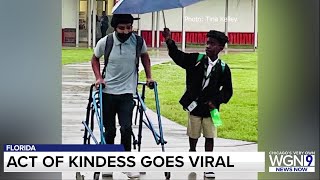 A middle school student's act of kindness