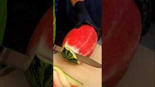 Refreshing watermelon cutting skills from a Thai fruit cutting expert!