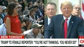 CNN: President Trump Insults Female Journalists During Rose Garden Press Conference