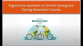 Ergonomic approach to correct cycling and cycling associated injuries by Dr. Abhinav Sathe