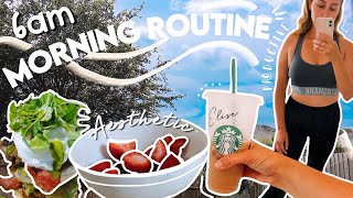 MORNING ROUTINE 2021| 6am productive & healthy *aesthetic*