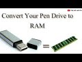 How to increase RAM using Pendrive   |   How to convert Pendrive into RAM | Increase the speed of PC