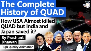 The Complete History of QUAD | How USA almost Killed QUAD but India and Japan Saved it