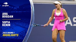Ana Bogdan vs. Sofia Kenin Highlights | 2023 US Open Round 1