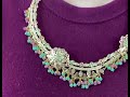 22k beautiful solid gold classic south indian necklace set for ladies ls159