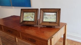 woodworking, How to make wood picture frame out of solid Walnut by Jon Peters