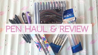 Pen haul and review, stationery haul India || himani shah