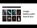 Responsive Image Gallery with Search Box in HTML CSS & JavaScript