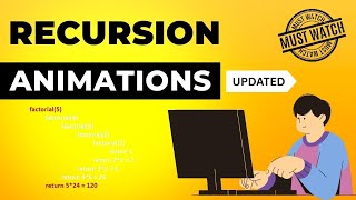 Recursion Animations | Data Structure | Visual How
