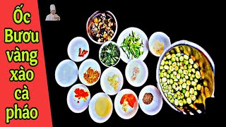 ốc bươu vàng xào cà pháo #thaian_foody #food #cooking