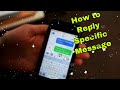 IPHONE  -  How to reply to a specific message