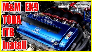 EK9に4連スロットルを取り付けました。