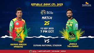LIVE | Guyana Amazon Warriors vs Jamaica Tallawahs | CPL 2023
