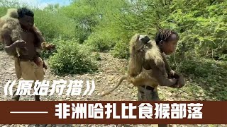 非洲原始部落利用自製羽箭，狩獵猴子和狒狒，烹飪管道太過驚人