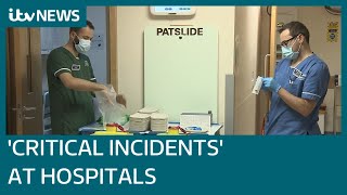 Critical incidents declared at hospitals in England as Omicron hits NHS staff | ITV News