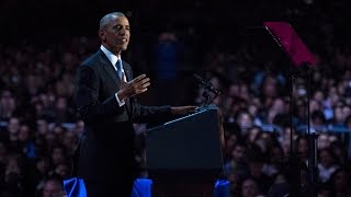 Obama gives farewell speech in Chicago