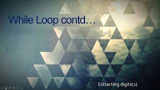 lecture 18 while loop digit extraction2number programs ICSE (class 9 and 10)
