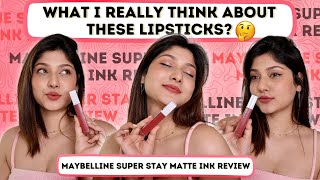 Trying Maybelline Superstay Matte Liquid Lipstick + What Do I Feel About Them? | #SuperstayAllDay