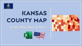 Kansas County Map in Excel - Counties List and Population Map